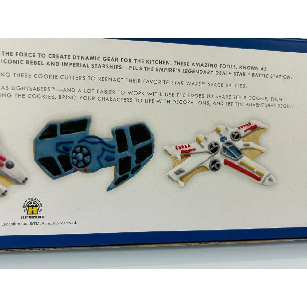 Williams-Sonoma Star Wars Cookie Press Stamp Cutters Death Star Millenium Falcon